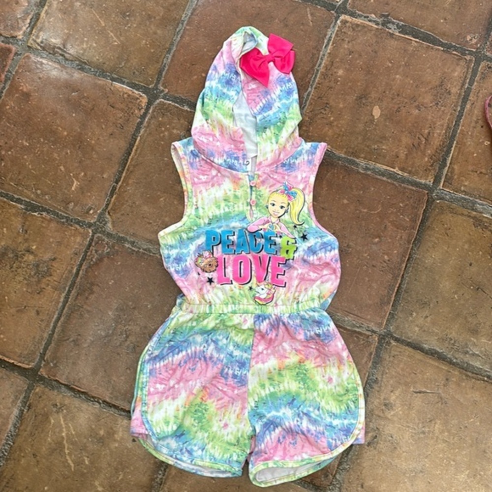 Nickelodeon JoJo Siwa girls romper with hood